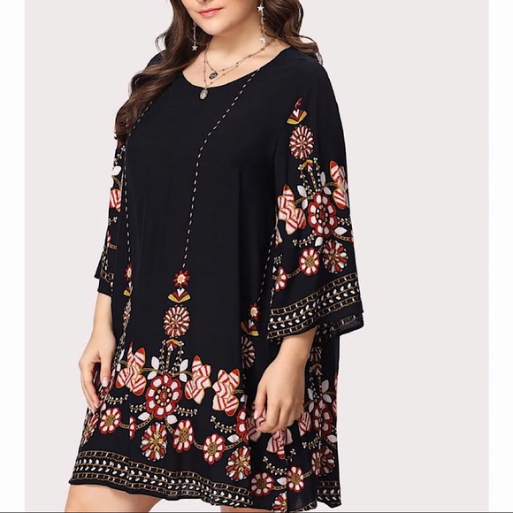 Plus Boho Shirtdress or Tunic - Picture 4 of 8